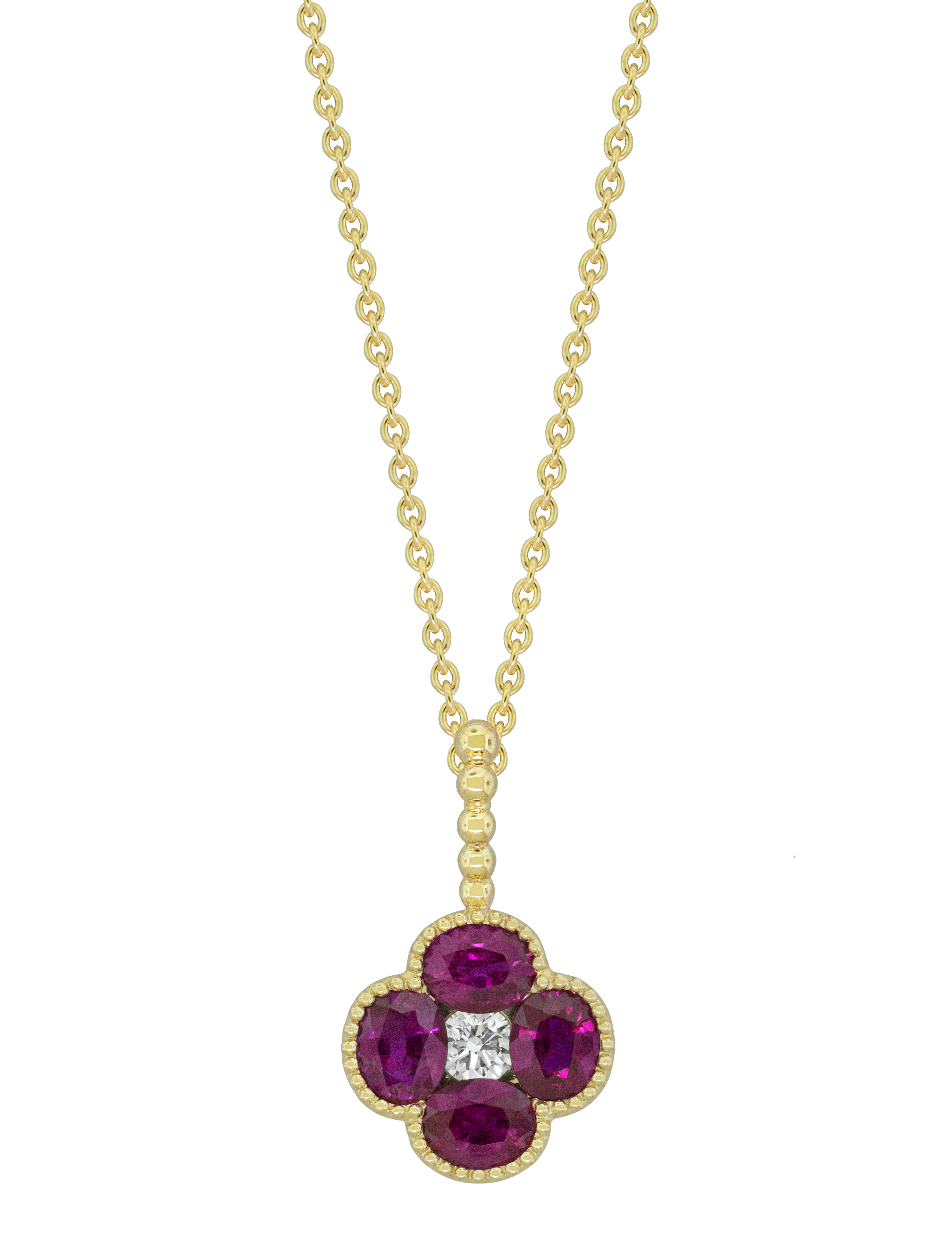 Ruby and Yellow Gold Pendant